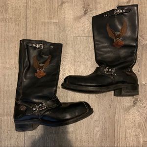 Harley Davidson Leather Steel Toe Boots